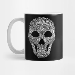 Doodled Skull Mug